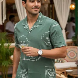 TRULOOM Men Standard Printed Casual Shirt image 4