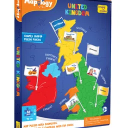 imagimake Imagi Make Mapology United Kingdom Puzzle Multicolour - 58 Pieces image 4