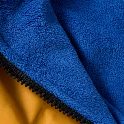 Little Kangaroos Woven Full Sleeves Hooded Padded Jacket with Patch Detailing - Mustard image 4