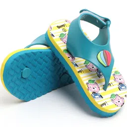 TOMSY CHOICE Kids-Unisex Blue EVA Flip Flops image 2