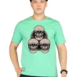 BRAWNY BATTLER Men Graphic Printed Round Neck Cotton T-shirt image 5