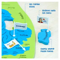 imagimake Imagi Make Mapology United Kingdom Puzzle Multicolour - 58 Pieces image 5