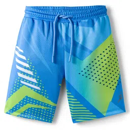 Pine Active Knit Sleeveless Printed Basketball T-Shirt & Shorts Set - Blue image 5