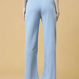 SZN Women Solid Relaxed High-Rise Trousers image 4