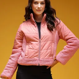 HERE&NOW Mock Collar Padded Jacket-picture-12