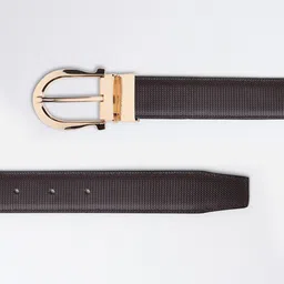 Provogue Men Textured Reversible Formal Belt image 4