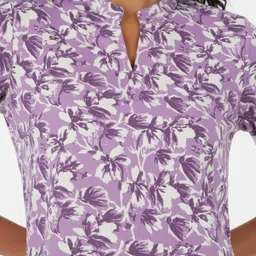 Anouk Rustic Floral Printed Mandarin Collar Straight Kurti image 2