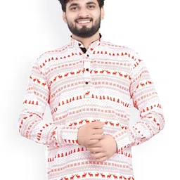 Valencia Fashion Men Ethnic Motifs Printed Indie Prints Kurta image 1