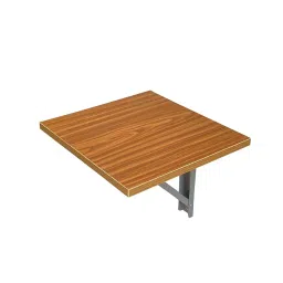 Folktail Engineered Wood Wall Mounted Table Brown Walnut Finish, FT13 image 3
