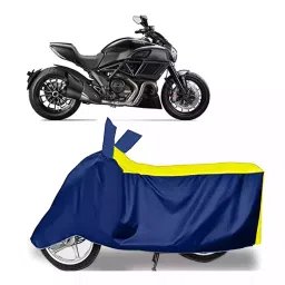 Auto Pearl Bike Cover for Ducati Diavel (Yellow & Blue)-picture-16