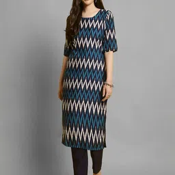 Ethnic basket Women Multicoloured Poly Crepe Kurta Sets-picture-23