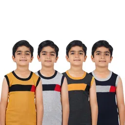 WAAMY69 Boys Multicoloured Cotton Oversized Shirts image 3