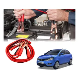 Auto Pearl 1.83 m (6 Ft) 500 A Heavy Duty Anti Tangle Battery Jumper Booster Cables for Tata Zest (Pack of 2)-picture-28