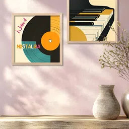 WALLLANE Brown & Black 2 Pieces Abstract Wood Wall Art-picture-17