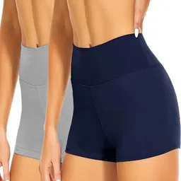 ORLIZEA women Set Of 2 Cotton Blend Boy Shorts-image-78