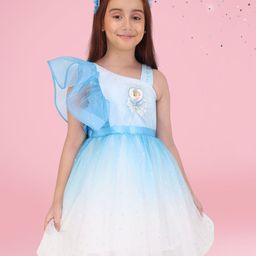 CUTECUMBER Kids-Girls Embellished Applique Net Fit & Flare Dress-picture-26