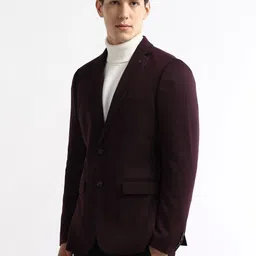 Arrow Slim-Fit Single-Breasted Notched Lapel Blazers image 5