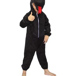 Kaku Fancy Dresses Snake Animal Theme Costume Set - Black-picture-26