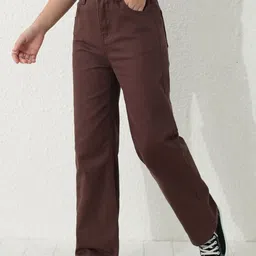 NU CLOTHS Women Comfort Wide Leg High-Rise Stretchable Jeans image 4