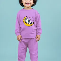 YK X Trampoline Unisex Kids Printed Night suit-picture-14