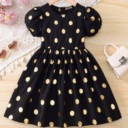 INCLUD Kids-Girls Polka Dot Print Fit & Flare Midi Dress-picture-18