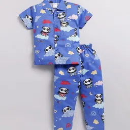 NAUTI KIDZ Boys Pure Cotton Printed Night suit-image-16