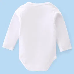 Babyhug Disney Interlock Knit Full Sleeves Onesies with Mickey Mouse & Friends Graphic  Pack of 3 - White image 3