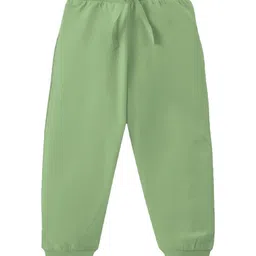 KAVEE Pure Cotton Knit Pack Of 3 Solid Bio Washed Lounge Pants - Olive Green Red & Navy Blue image 5