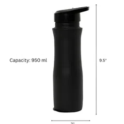 INTERNATIONAL GIFT Black Single Copper Solid Water Bottle image 4