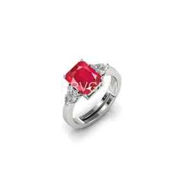 RRVGEM 9.25 KT Ruby Silver Plated Finger Ring-picture-41