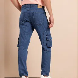 Mast & Harbour Men Relaxed Fit Cargo Jeans image 3