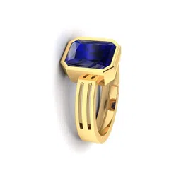 Sidharth Gems Unisex Blue Brass Finger Ring-picture-46
