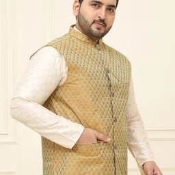 SOJANYA PLUS Embellished Sleeveless Nehru Jackets image 3