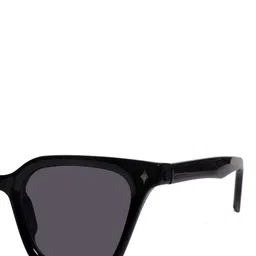 Mast & Harbour Unisex Black Lens & Black Cateye Sunglasses with image 3