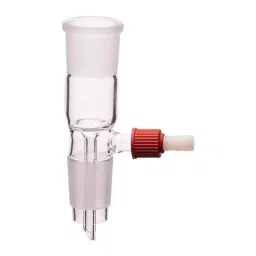 Supertek Receiver Adapter with Vacuum Connection Straight Type, Socket Size 24/29, 14.356.0025 image 1