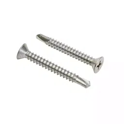 Immech 8 x 13 (D4.2mm) Nickel Plated Self Drilling Screw CSK Phillips Bugle Head Pack of 400 Pcs image 2