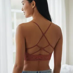 FIMBUL Abstract Bralette Bra Full Coverage Lightly Padded image 4