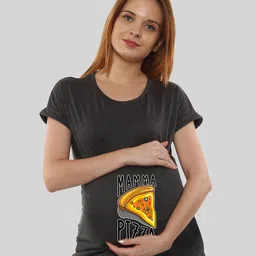 SillyBoom Women Charcoal Printed T-shirt-picture-25