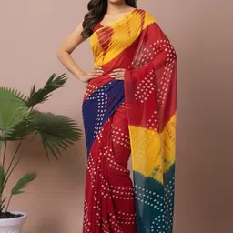 MOST Bandhani Pure Cotton Bandhani Saree image 3