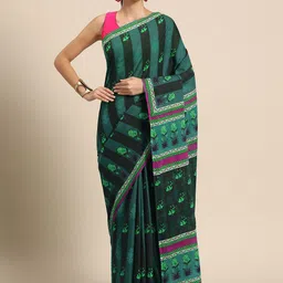 BUTA BUTI Floral Pure Cotton Saree-picture-40