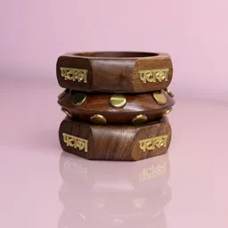 Set Of 3 Textured Bangles-image-58