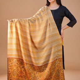 SWI Stylish Women Ethnic Motifs Woven Design Shawl-picture-29