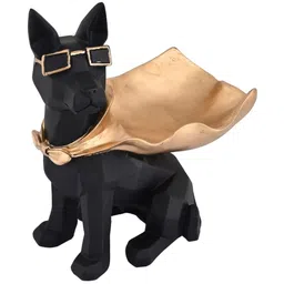 Afterstitch Flying Dog idol Statue with Storage Showpiece image 4