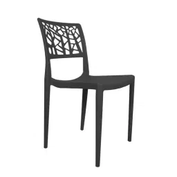 Diya 450 mm Polypropylene Black Spider Chair Armless Chair DC- 04-picture-14