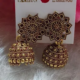 MUNMUN'S Floral Jhumkas Earrings image 5