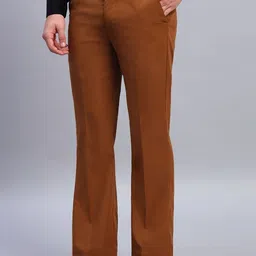 AXNIS Men Relaxed Straight Leg Bootcut Formal Trousers image 3