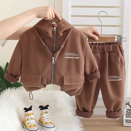 INCLUD Boys Printed Hooded Sweatshirt With Joggers And Jacket-picture-26