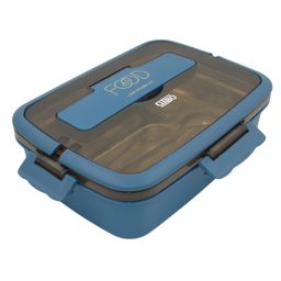 Sanjary Stainless Steel Lunch Box with 4 compartment and Clutterys 1350ml color design may vary-picture-17
