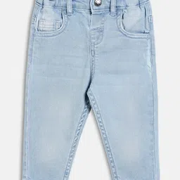 MINI KLUB Cotton Woven Solid Jeans - Blue-image-97