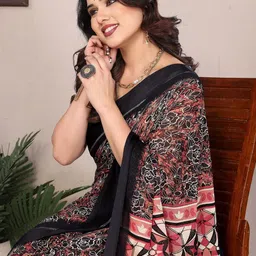 BerMondsey Designer Georgette Printed Saree image 4